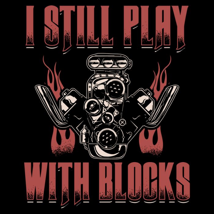 I Still Play With Blocks Car Mechanic Motor Engine Meaningful Gift City Backpack
