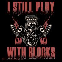 I Still Play With Blocks Car Mechanic Motor Engine Meaningful Gift Hooded Wearable Blanket