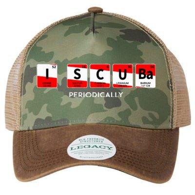 I Scuba Periodically Element Design With Number And Weight Legacy Tie Dye Trucker Hat