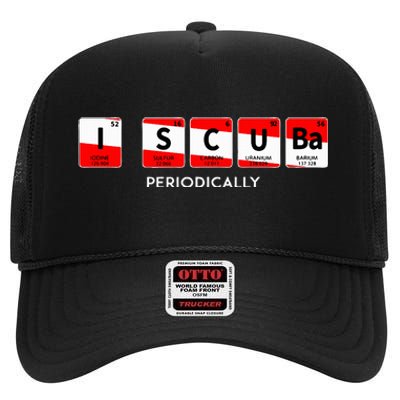 I Scuba Periodically Element Design With Number And Weight High Crown Mesh Back Trucker Hat