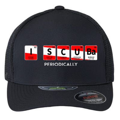 I Scuba Periodically Element Design With Number And Weight Flexfit Unipanel Trucker Cap