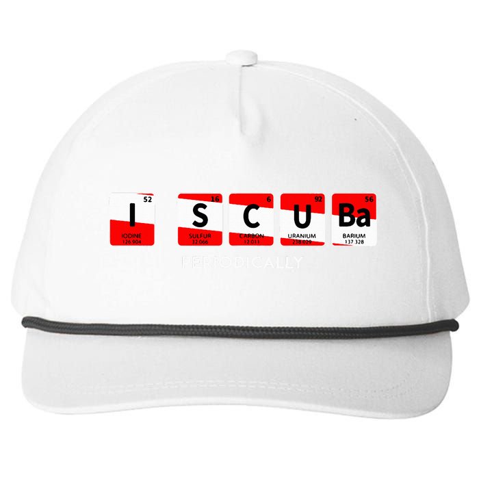 I Scuba Periodically Element Design With Number And Weight Snapback Five-Panel Rope Hat