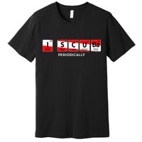 I Scuba Periodically Element Design With Number And Weight Premium T-Shirt