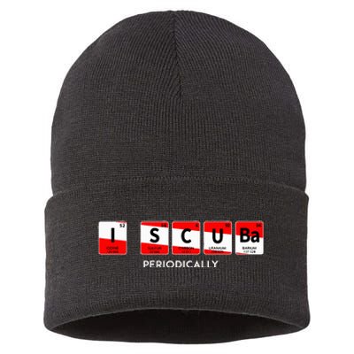 I Scuba Periodically Element Design With Number And Weight Sustainable Knit Beanie