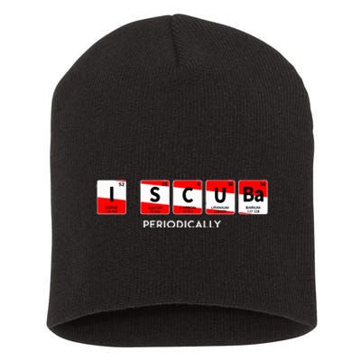 I Scuba Periodically Element Design With Number And Weight Short Acrylic Beanie