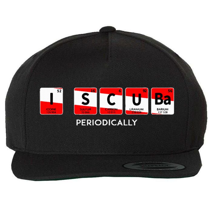 I Scuba Periodically Element Design With Number And Weight Wool Snapback Cap