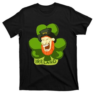 Ireland Saint Patrick's Day Leprechaun Shamrock Green Gift T-Shirt