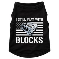 I Still Play With Blocks American Flag Car Auto Mechanic Doggie Tank