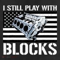 I Still Play With Blocks American Flag Car Auto Mechanic Adult Drive Performance Visor