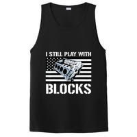 I Still Play With Blocks American Flag Car Auto Mechanic PosiCharge Competitor Tank