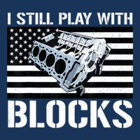I Still Play With Blocks American Flag Car Auto Mechanic Infant Baby Jersey Bodysuit