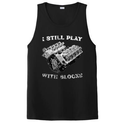 I Still Play With Blocks Racing Maintenance Vintage PosiCharge Competitor Tank