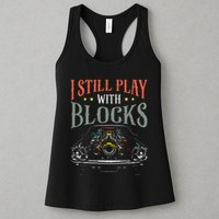 I Still Play With Blocks Vintage Car Engine Block Mechanic Womens Tank Top