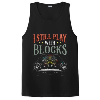 I Still Play With Blocks Vintage Car Engine Block Mechanic PosiCharge Competitor Tank