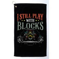 I Still Play With Blocks Vintage Car Engine Block Mechanic Golf Towel