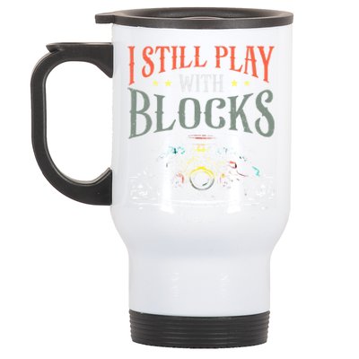 I Still Play With Blocks Vintage Car Engine Block Mechanic Stainless Steel Travel Mug