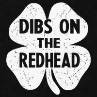 Irish St Patricks Day Shamrock Dibs On The Redhead Ladies PosiCharge Tri-Blend Wicking Tank