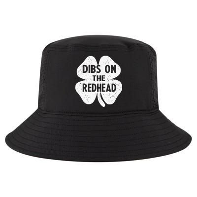 Irish St Patricks Day Shamrock Dibs On The Redhead Cool Comfort Performance Bucket Hat