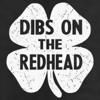 Irish St Patricks Day Shamrock Dibs On The Redhead 7 Panel Mesh Trucker Snapback Hat