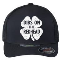 Irish St Patricks Day Shamrock Dibs On The Redhead Flexfit Unipanel Trucker Cap