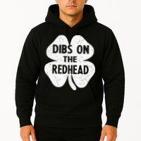 Irish St Patricks Day Shamrock Dibs On The Redhead Hoodie