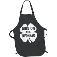 Irish St Patricks Day Shamrock Dibs On The Redhead Apron
