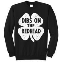 Irish St Patricks Day Shamrock Dibs On The Redhead Sweatshirt