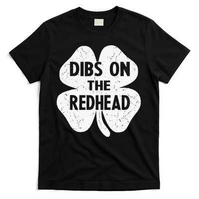 Irish St Patricks Day Shamrock Dibs On The Redhead T-Shirt