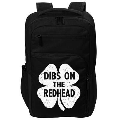 Irish St Patricks Day Shamrock Dibs On The Redhead Impact Tech Backpack