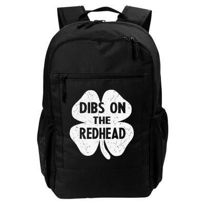 Irish St Patricks Day Shamrock Dibs On The Redhead Backpack