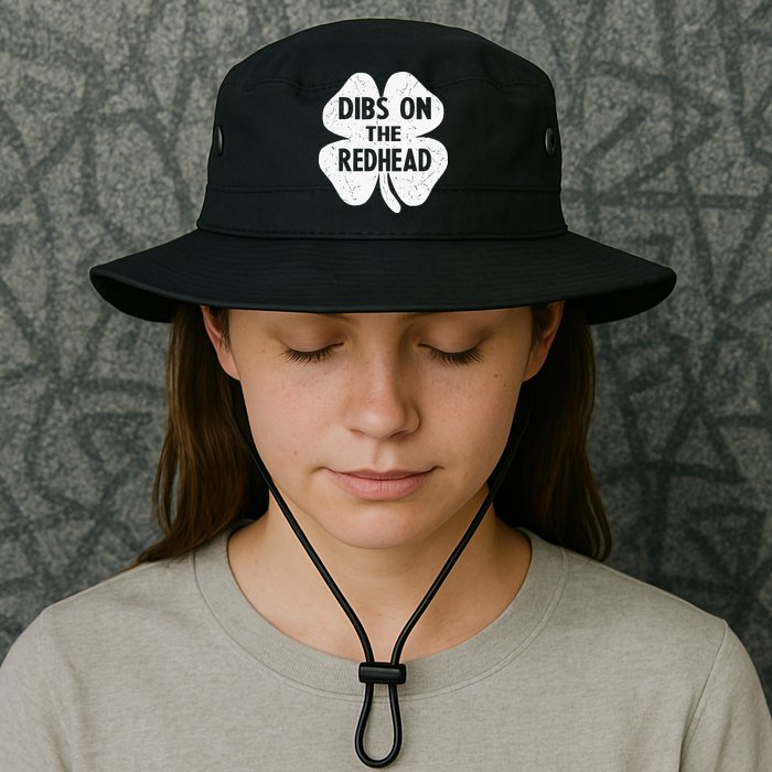 Irish St Patricks Day Shamrock Dibs On The Redhead Bucket Hat