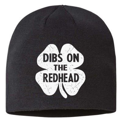 Irish St Patricks Day Shamrock Dibs On The Redhead Sustainable Beanie