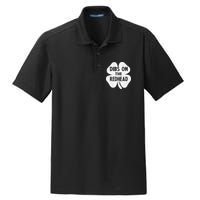 Irish St Patricks Day Shamrock Dibs On The Redhead Dry Zone Grid Polo
