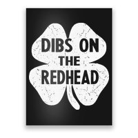 Irish St Patricks Day Shamrock Dibs On The Redhead Poster