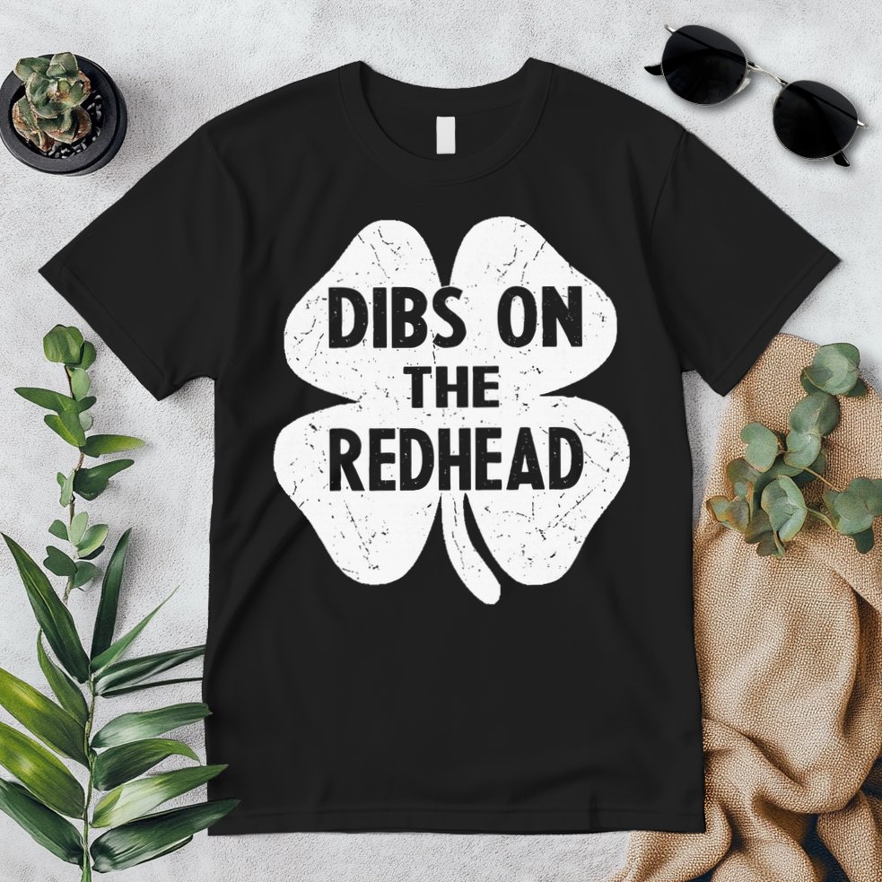 Irish St Patricks Day Shamrock Dibs On The Redhead Premium T-Shirt