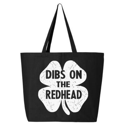 Irish St Patricks Day Shamrock Dibs On The Redhead 25L Jumbo Tote