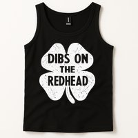 Irish St Patricks Day Shamrock Dibs On The Redhead Tank Top