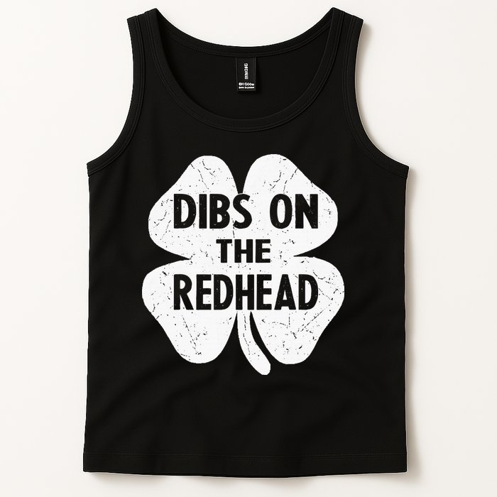 Irish St Patricks Day Shamrock Dibs On The Redhead Tank Top