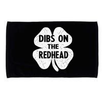 Irish St Patricks Day Shamrock Dibs On The Redhead Microfiber Hand Towel