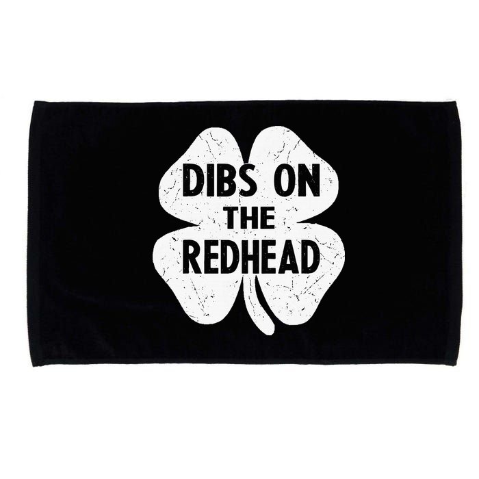 Irish St Patricks Day Shamrock Dibs On The Redhead Microfiber Hand Towel