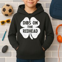 Irish St Patricks Day Shamrock Dibs On The Redhead Kids Hoodie