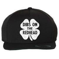 Irish St Patricks Day Shamrock Dibs On The Redhead Wool Snapback Cap