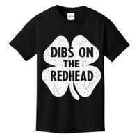 Irish St Patricks Day Shamrock Dibs On The Redhead Kids T-Shirt