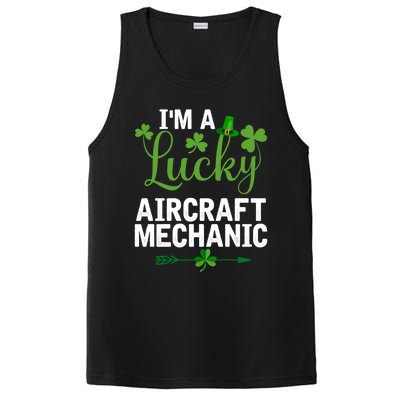 Irish St Patricks Day Costume I'm A Lucky Aircraft Mechanic Gift PosiCharge Competitor Tank