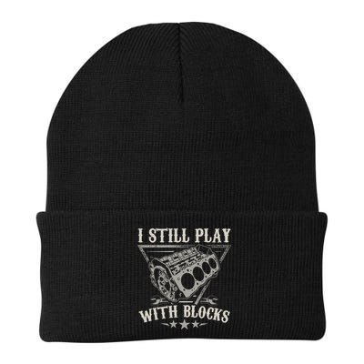 I Still Play With Blocks Car Mechanic Motor Engine Knit Cap Winter Beanie