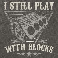 I Still Play With Blocks Car Mechanic Motor Engine Cotton Canvas Backpack