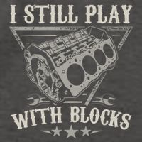 I Still Play With Blocks Car Mechanic Motor Engine Vector Backpack