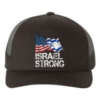 Israel Strong Pray For Israel Us Israel Flag Yupoong Adult 5-Panel Trucker Hat