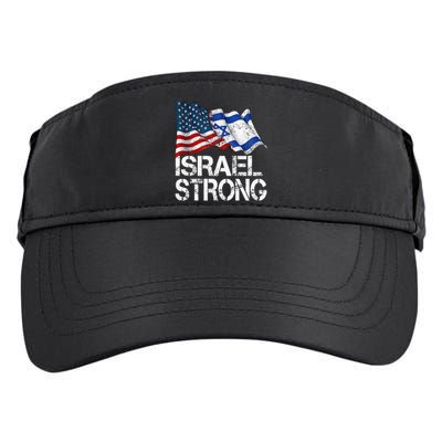 Israel Strong Pray For Israel Us Israel Flag Adult Drive Performance Visor