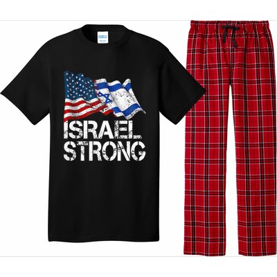 Israel Strong Pray For Israel Us Israel Flag Pajama Set